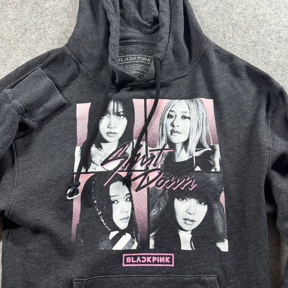 Blackpink Shut Down Hoodie Women Size S K-Pop Graphic Sweatshirt